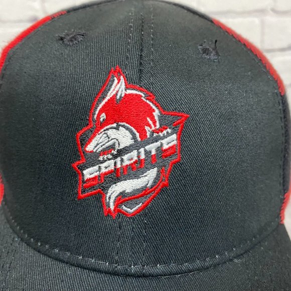 Lumberjack Hat Cap Snapback Red Black Checkered Full Fit Spirits Embroidered - Picture 7 of 11